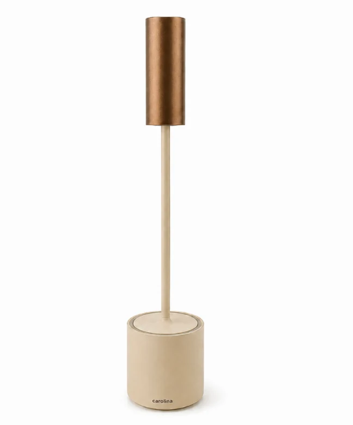 Luminária de Mesa Carolina Marfim e Bronze escovado | Zaff Design