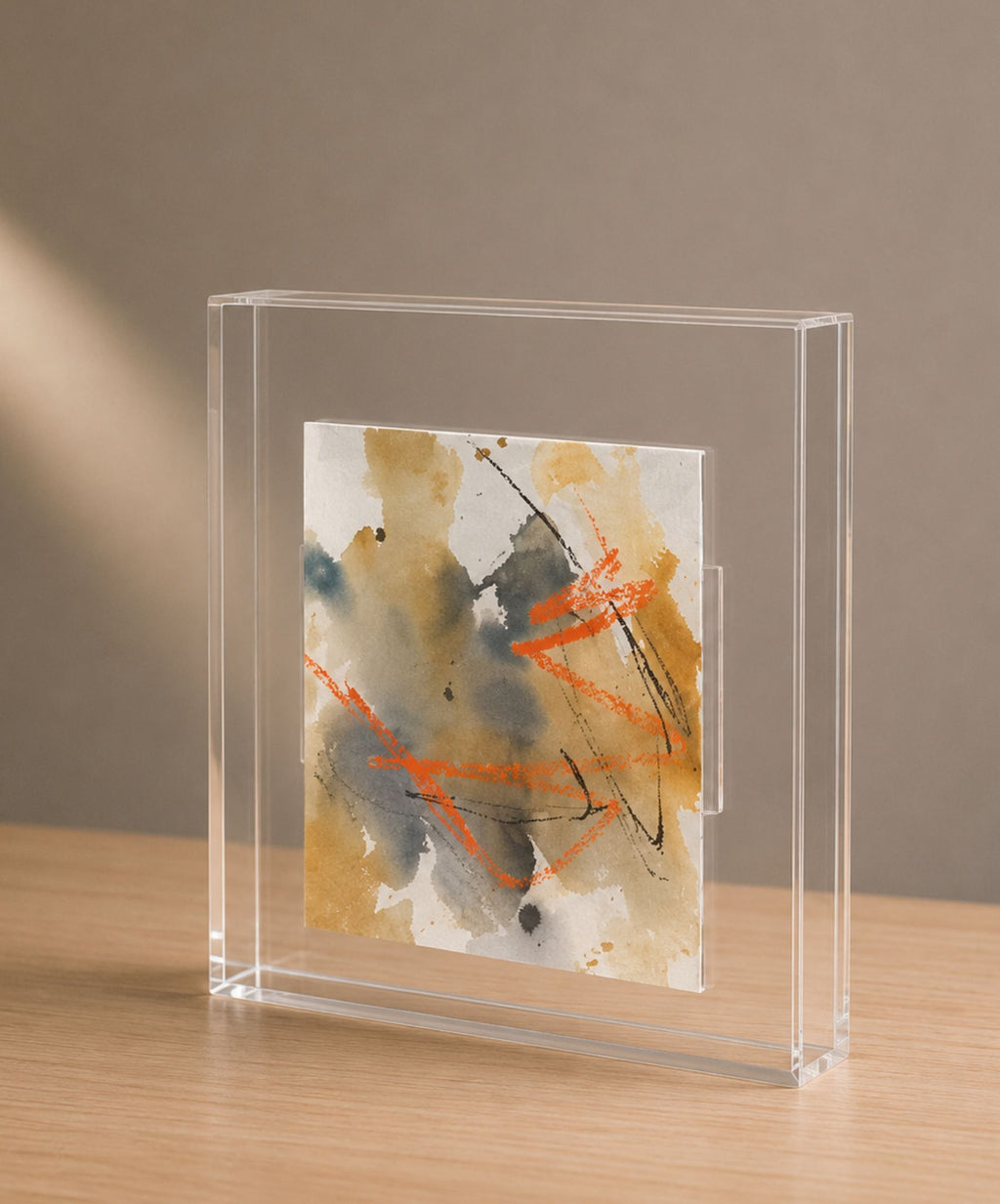 Quadro em Acrílico com Pintura Abstrata em Técnica Mista | Felipe Bernardes