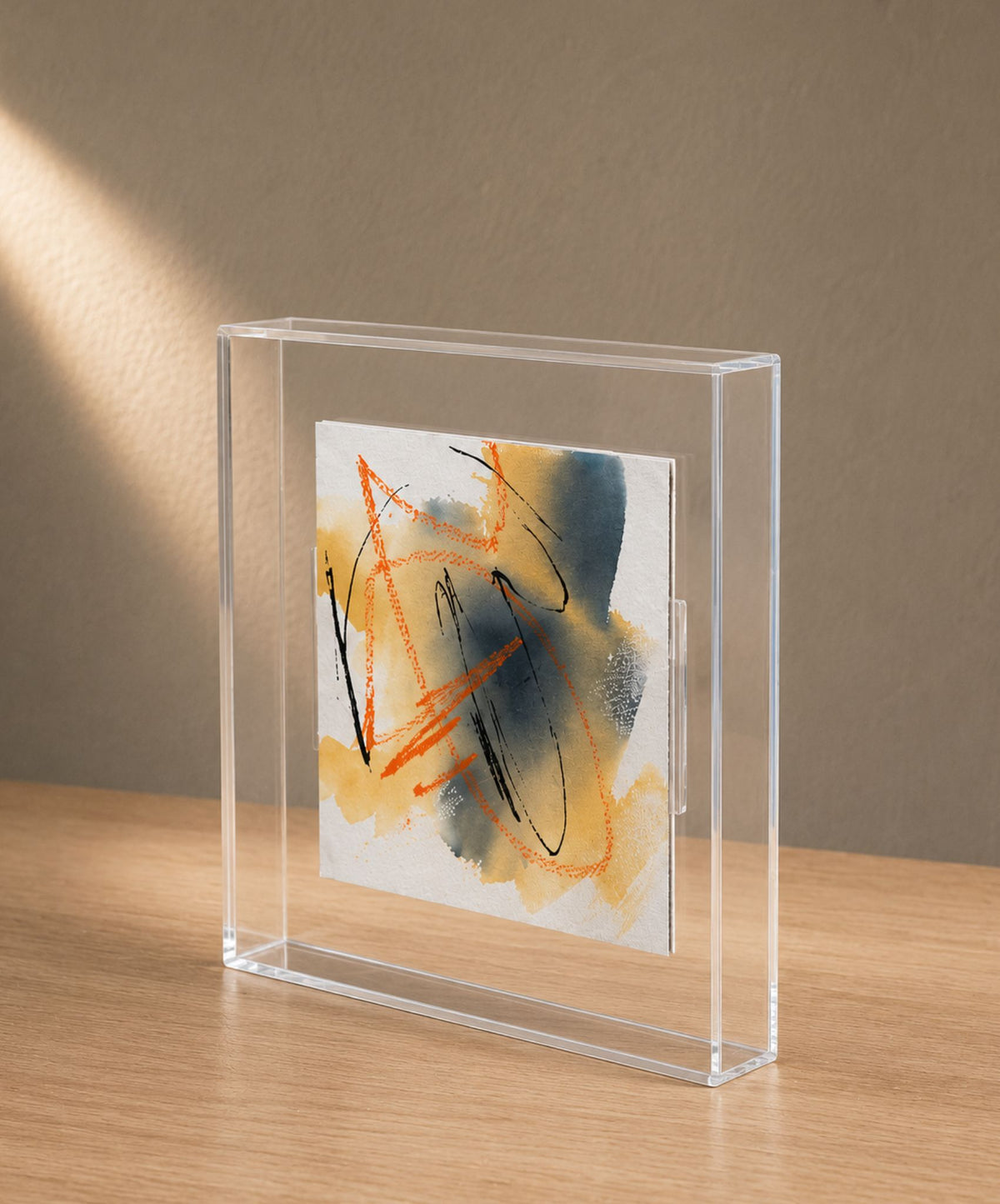 Quadro em Acrílico com Pintura Abstrata em Técnica Mista | Felipe Bernardes
