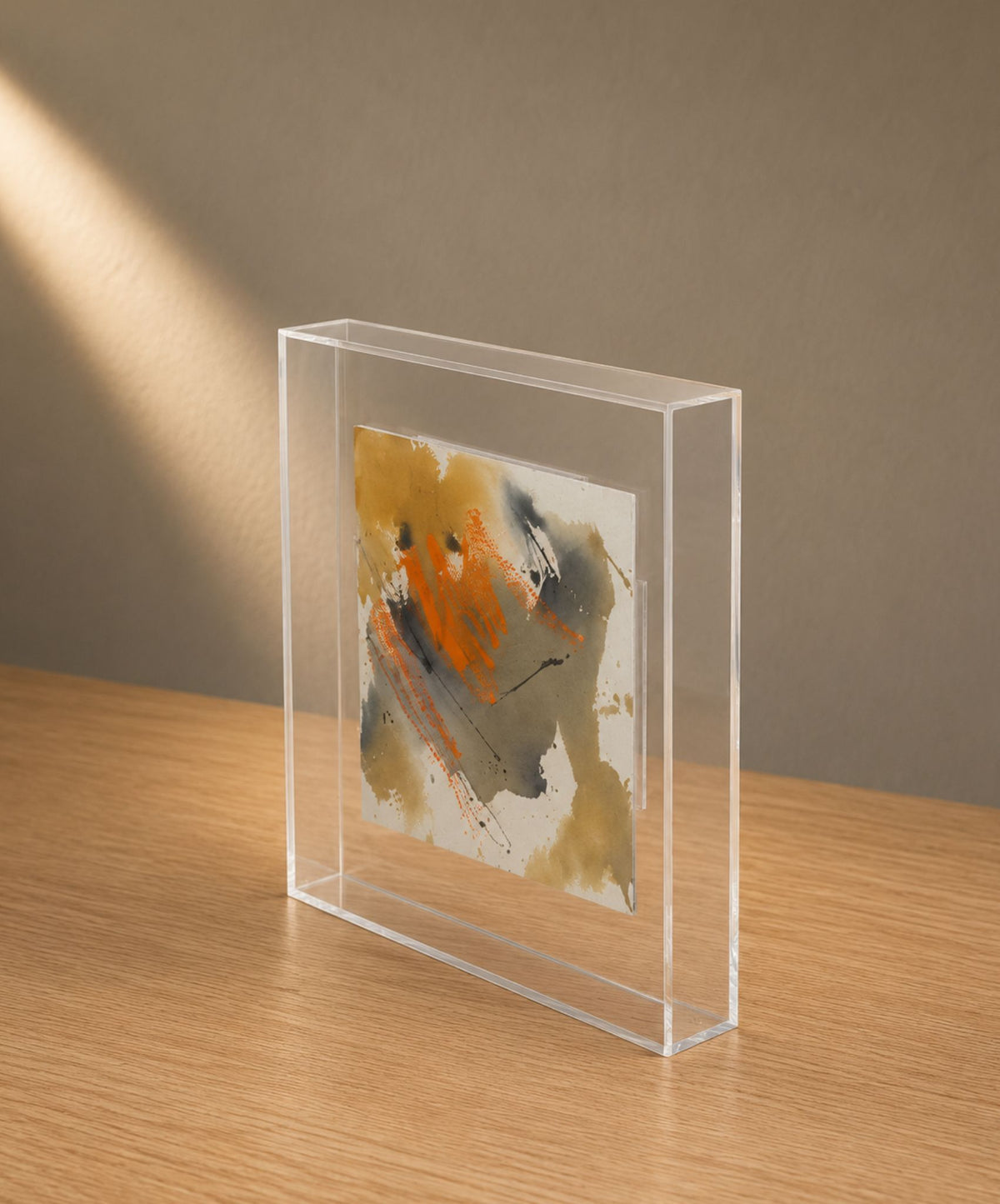 Quadro em Acrílico com Pintura Abstrata em Técnica Mista | Felipe Bernardes