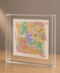 Quadro em Acrílico com Pintura Abstrata em Técnica Mista | Coleção Pastel | Felipe Bernardes