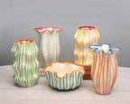 Vaso Línea Laranja e Azul
