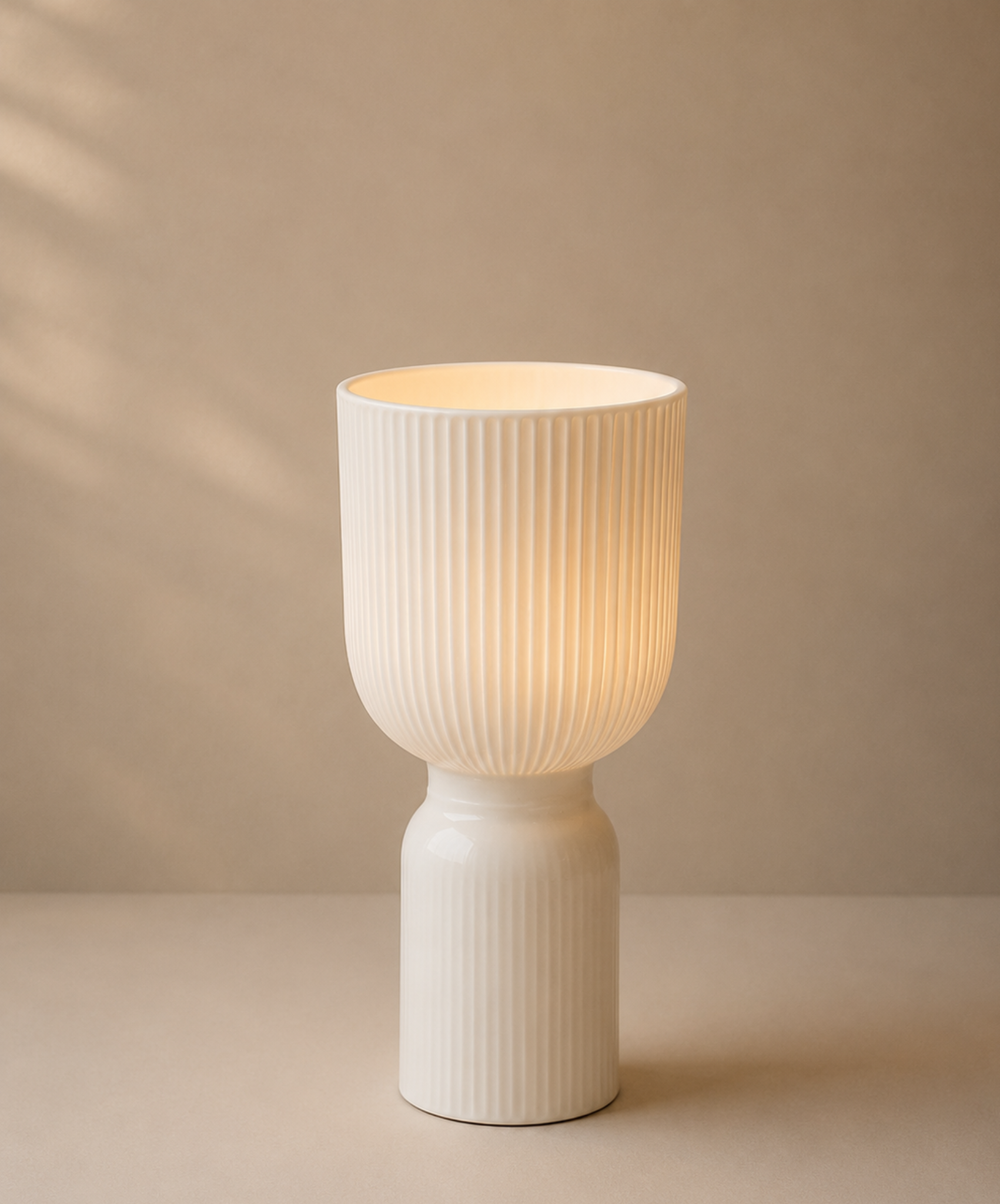 Abajur Clara – Branco Fosco