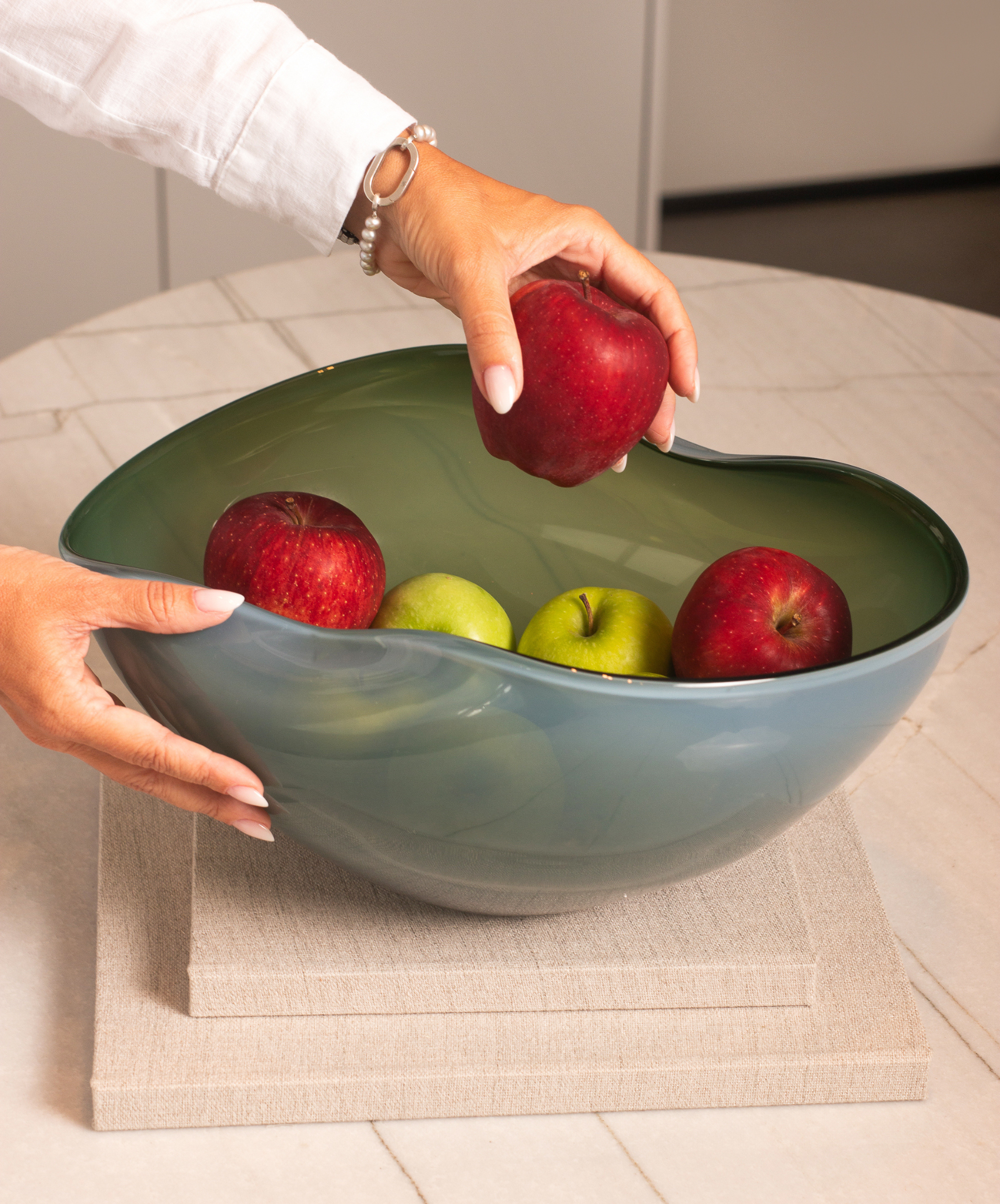 VASO DE VIDRO JADE G