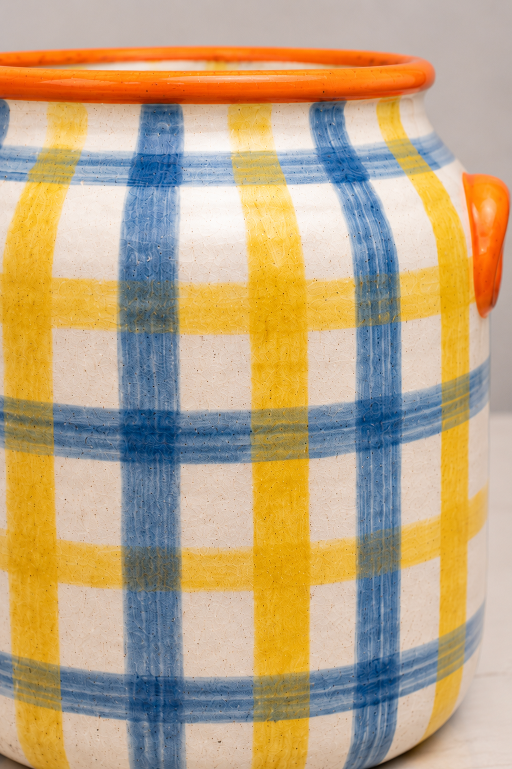 Vaso Trama Azul+Amarelo
