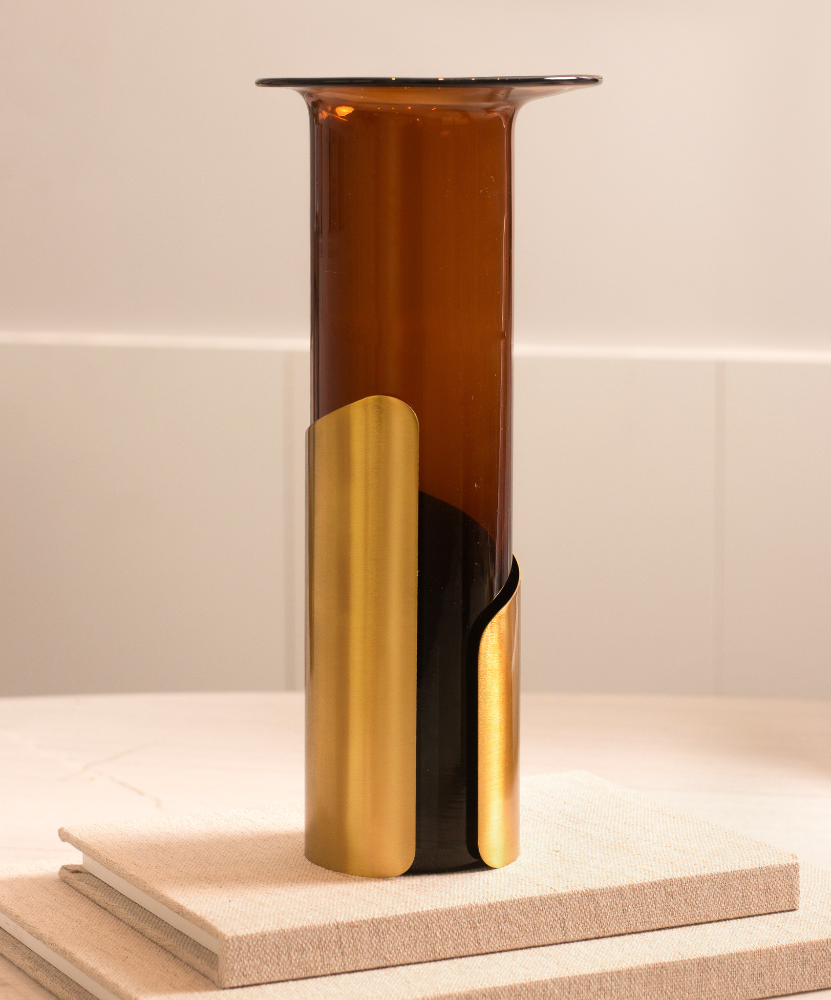 VASO DE VIDRO ORO MOKA G