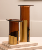 VASO DE VIDRO ORO MOKA P