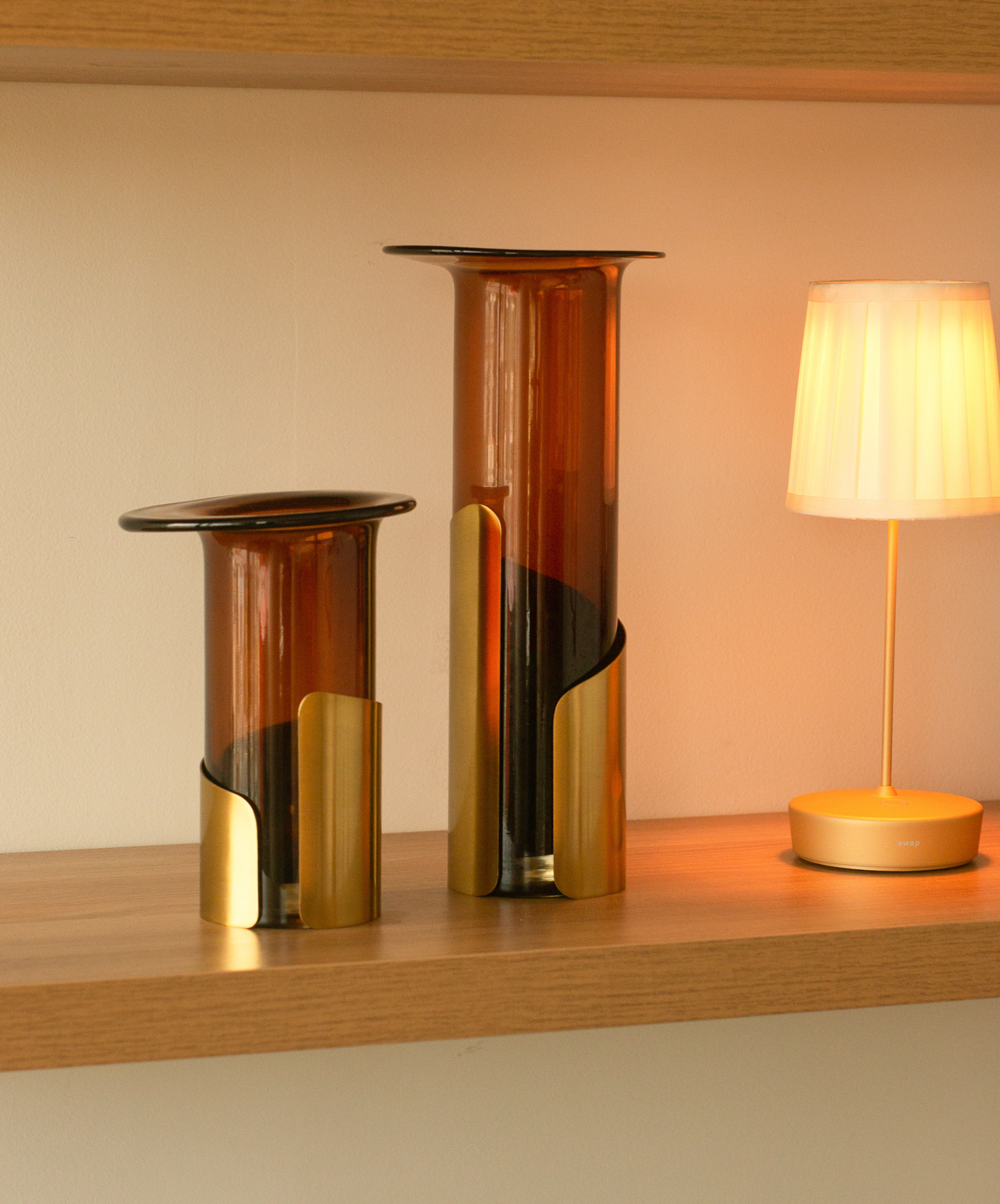 VASO DE VIDRO ORO MOKA G