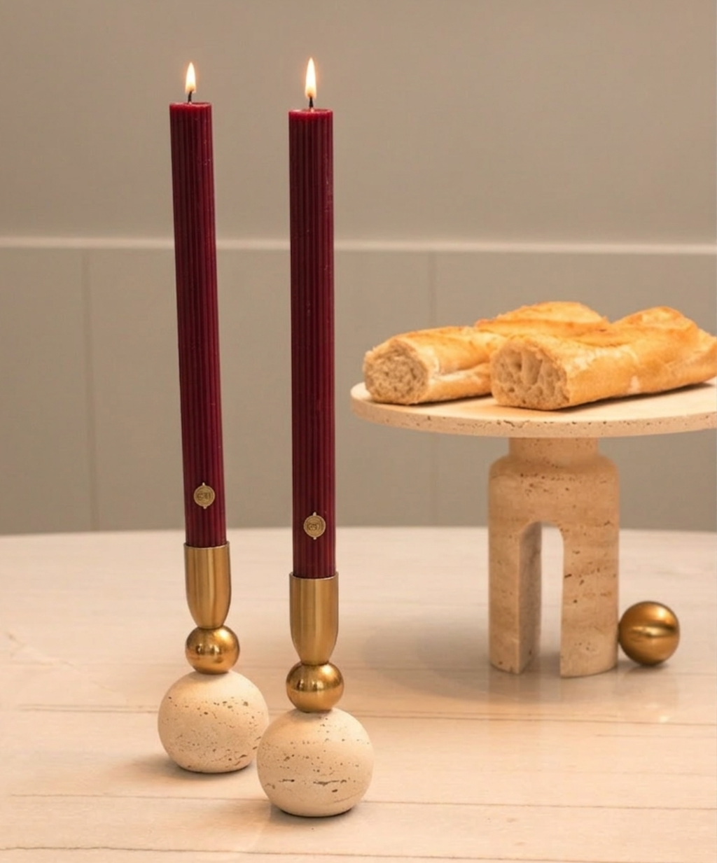 Dupla de Velas Bordô | ÓST