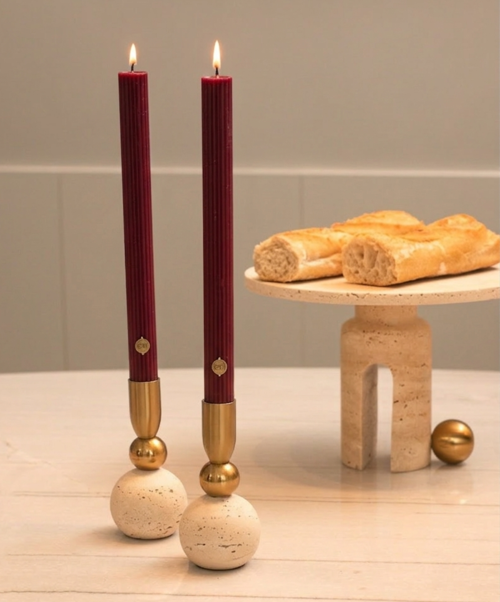 Dupla de Velas Bordô | ÓST