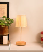 Luminária de Mesa Swap Pro com cúpula de Tecido Plissado | Zaff Design
