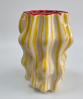 Vaso Línea Amarelo e Vermelho