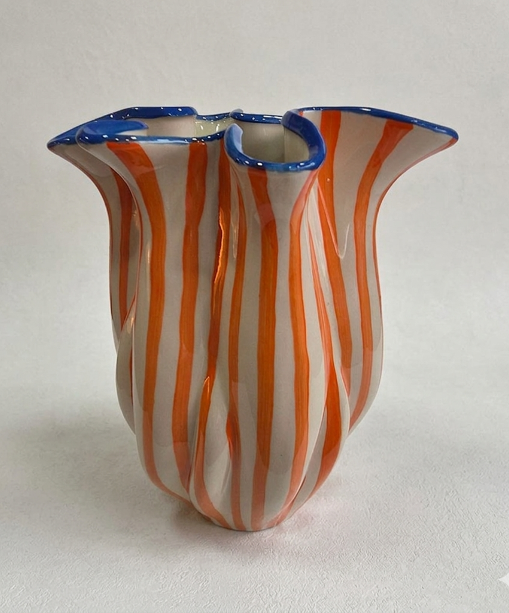 Vaso Línea Laranja e Azul