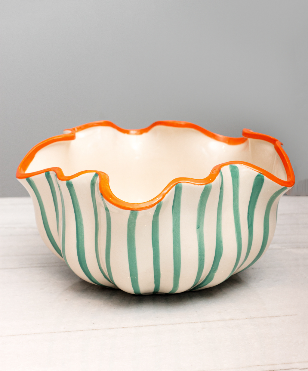 Vaso Línea Baixo Azul com Laranja