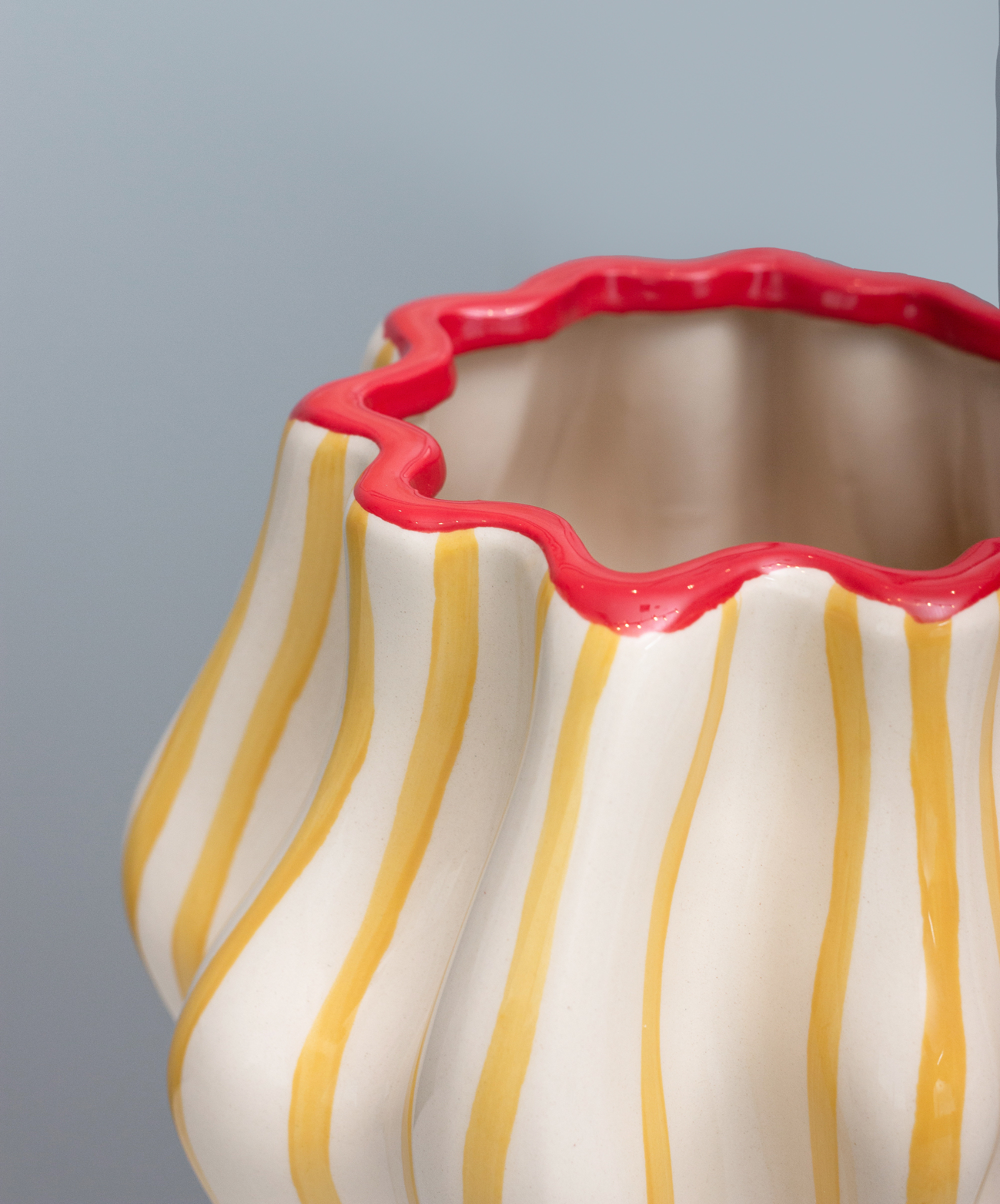 Vaso Línea Amarelo e Vermelho
