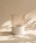 VASO DE VIDRO CANELATTO BIANCO